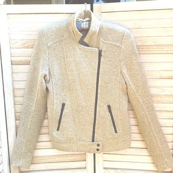 Lucky Brand Jackets & Blazers - Lucky Brand Marled Knit Moto Jacket Size XS